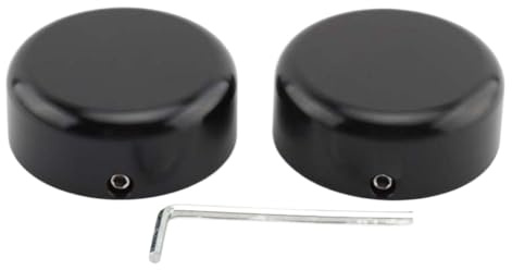Front Fork Cover Caps 1 Pair Black Aluminum Compatible With Sportster S 1250 RH1250 S 2021 2022 2023