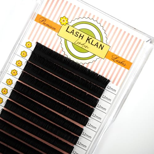 Easy Fan lashes Volume Self Fanning eyelashes black 0.07mm (Mixed Length 9-15mm, D Curl)