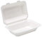dispo 7 x 5 Clamshell lunch boxes x 100 White Bagasse Party Buffet Plates Wedding BBQ