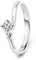 Miore Ring Damen 0.12 Ct Solitär Diamant Verlobungsring aus Weißgold 18 Karat / 750 Gold, Schmuck