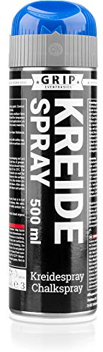 GRIP Eventbasics Craie néon 500 ml bleu fluo soluble dans l'eau sans CFC avec buse au-dessus