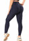 RIOJOY Damen Push Up Leggings - High Waist Anti Cellulite Leggins Scrunch Butt Po Lifting Sporthose Yogahose, Dunkelblau M