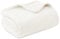 Bedsure Fleece Throw Blanket for Bed - Soft Cosy Fluffy Blankets for Sofa, Warm Double Throws for Audlts, Ivory, 150x200 cm