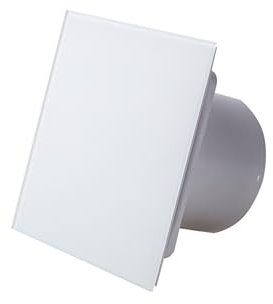 Awenta Kleinraumventilator Wandventilator System Turbo Trax Milchglas 100 CTR mit Nachlauf & Stufenregler