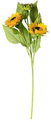 Hängepflanze Party Künstliche Blumen Blumen Hochzeit Pflanzendekor Gefälschte Sonnenblume Home Home Decor Standaschenbecher Für Draußen Rot (Yellow, One Size)