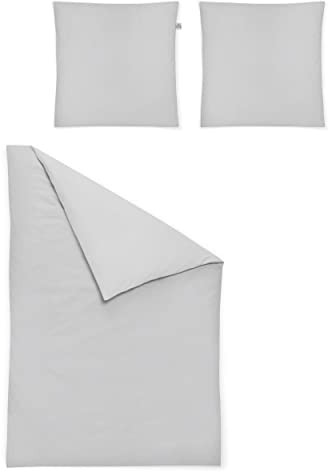 Irisette Edel-Feinbiber Bettwäsche Set Lago 8450 u.hell 200 x 200 cm + 2 x Kissenbezug 80 x 80 cm