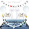 9 Stück Just Married Auto Dekorationen Hochzeit Auto Dekorationen Just Married Auto Magnete Hochzeit Banner Abziehbilder Hochzeit Auto Front Blume Perle Knospe Seidenband Blume Weiß Luftballons