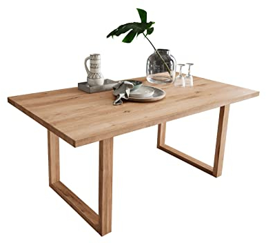 möbelando Esstisch WZ-0169 aus Wildeiche in Natur geölt. Abmessungen (BxHxT) 160x75x90 cm
