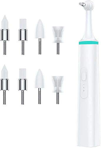 Danive Tragbare elektrische Zahnbürste 3 Reinigungsmodi Einfach zu bedienen 8 Bürstenköpfe Zahnsteinentfernung Plaque Zahnpflege Geschenk(Size:Green)