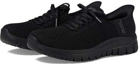 Skechers Graceful First Blush, Scarpe da Ginnastica Donna, Nero, 38 EU