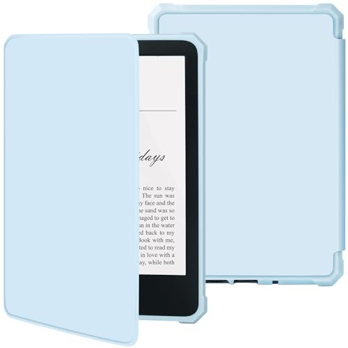 TQQ Kindle Hülle für 6 Neu Kindle 11. Generation 2024 und 2022, Schlau Schutzhülle mit Automatische Ruhe-/Aufwach Funktion (Nicht passend für Paperwhite oder Oasis)