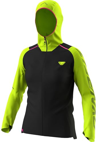 DYNAFIT Damen DNA Wind Jacke, pink glo, M