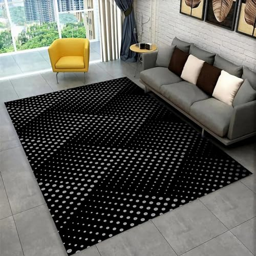 Abstrakte Geometrie Der Vortex-Illusion 3D Gedruckter Teppich Wohnzimmer Schlafzimmer Rutschfester Teppich Fotografie Requisiten Kindergeburtstagsgeschenk 160 X 230 Cm / 62.99 X 90.55 ， Weich - -0R2