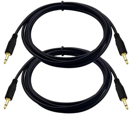 Seadream 3.5mm Mono Cable 6FT 2Pack- 12V Trigger Cable, IR Infrared Sensor Receiver Extension Extender, 3.5mm 1/8 TS Monaural Mini Mono Audio Plug Jack Connector Male to Male Cable
