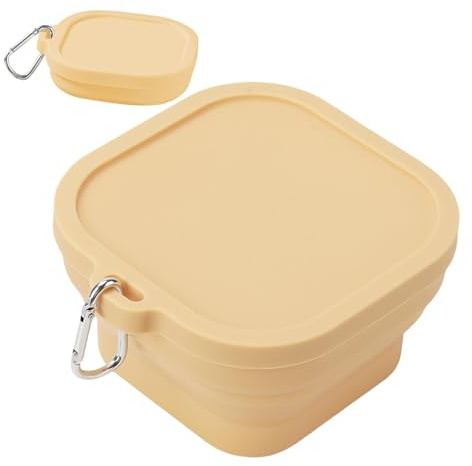 Tewzafiya Gamelle de Voyage Pliable, Bols Pliables pour Camping, Petits Bols de Camping antidérapants | Kitchen Food Grade Bowls, boîte Alimentaire Portable pour l'école, la randonnée, Les