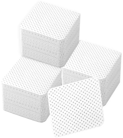 330 Piezas Almohadillas para Limpiar Uñas, Sin Pelusas de Algodón para Uñas, Limpieza de Uña para Esmalte, Sin Pelusas para Uñas Cara Ojos Labios Removedor(Blanco)