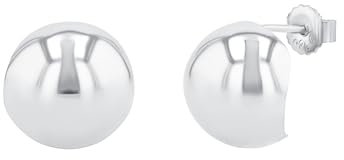 NOELANI Ohrstecker 925 Sterling Silber Damen Ohrschmuck, 1,5 cm, Silber, Kommt in Schmuck Geschenk Box, 2038781