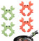 Lot de 4 Supports de Spatule pour Crabe, Support d'Ustensiles en Silicone Support d'Ustensiles pour Crabe Support de Cuillère pour Crabe Réglable sur le Bouchon Anti-Déversement (Vert, Orange)