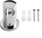 FUANA Support de barre de douche en métal, support mural pour raccords de douche, diamètre du trou 22 mm, support de fixation de douche robuste en alliage de zinc