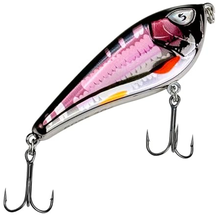 Senshu Jerkaza Jerkbait 8cm / 12cm – Slow Sinking Kunstköder für Hecht, Zander & Barsch – Raubfischköder mit Geräuschkugeln, Side-to-Side Aktion