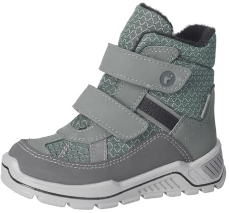 RICOSTA Jungen Stiefel Gabris, Kinder Boots, Weite: Mittel, lose Einlage, Sympatex, Klettstiefel, Booties, wasserdicht, Salbei (570), 32 EU