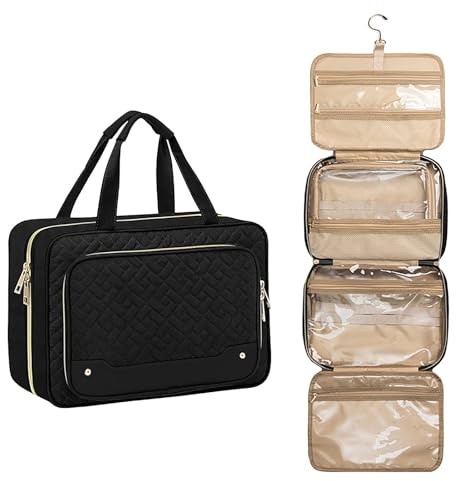 Vanity Trousse Toilette Homme Case Femme Grande De XXL Voyage Avion Kit Rigide Grand Format a Suspendre