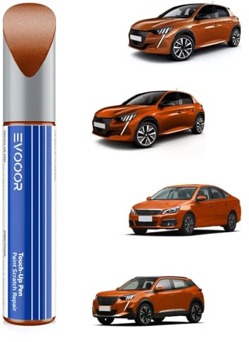 (KLS) Orange Fusion Metallic Lackstift für PEUGEOT - Zur Kratzerreparatur, Schnelle & Einfache Lösung