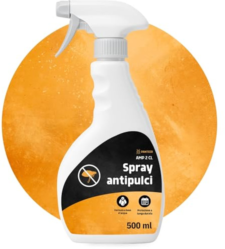 Spray Antipulci Casa 500ml – Contro pulci in casa e tessuti – Azione rapida e duratura – Senza permetrina – Made in Germany