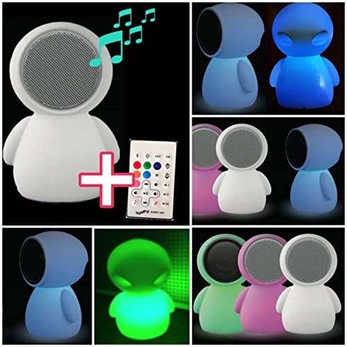 Enceinte Lampe Alien LED Portable Bluetooth Changement de couleur