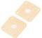 Musiclily Pro Plastic Curved Jack Plate Square Jackplates Compatible with USA Les Paul Epiphone Les Paul Guitar, Cream(Set of 2)
