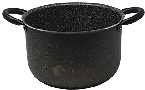 NAMAI - Pentola Antiaderente 24 cm, Lavabile in Lavastoviglie, Pentola Cuocipasta, Adatta al forno, No Induzione, Pentole Alluminio, Made in Italy (24cm)