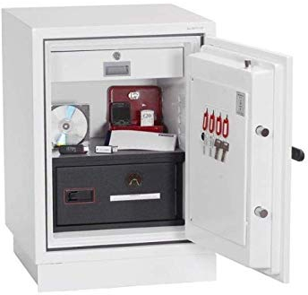 Phoenix Safe Datenschutztresor Data Combi DS2502, Doppelbartschlüsselschloss mit 2 Schlüsseln, 90 Minuten Brandschutz, H82xB52xT52 cm, 134 kg