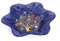 Sospiri Venezia Vide-poches Plat Décoratif Bol Arbre de Vie Verre de Murano Décoré Murrines et Feuille d'Or Idée Cadeau Fait à la Main Fabriqué en Italie (13x13 cm)
