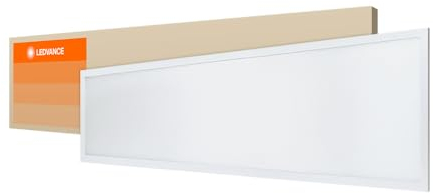 LEDVANCE Panel-Leuchte LED: für Decke/Wand, PANEL PERFORMANCE 1200x300 UGR19 / 30 W, 220…240 V, Warm White, 3000 K, Gehäusematerial: Aluminium, IP40/IP20