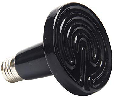 Xiedeai Reptiles Amphibiens Lampes Chauffantes - 1 Pièces 50W Infrarouge Chauffage en Céramique Ampoule Lézards Tortue Animal Pas de Lumière Lampe de Chauffage E27 220-240V