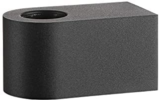SLV Wandaufbauleuchte FITU CUBE WL / Wand-Beleuchtung innen, Aufbau-Leuchte, Wandaufbauleuchte, Decken-Strahler / E27 20W schwarz Stahl