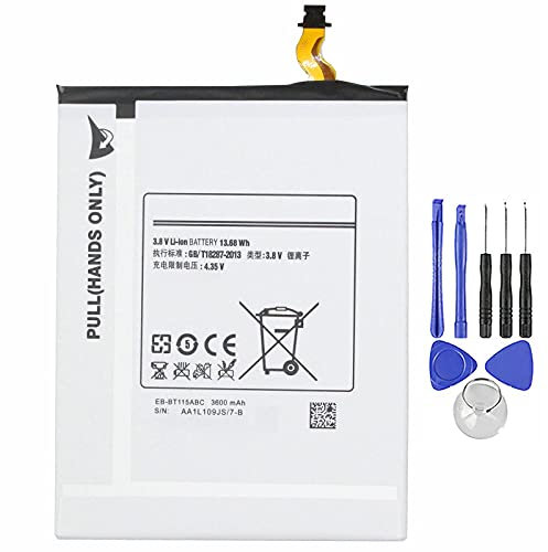 Batería compatible con Samsung Tab 3 Lite 7.0 EB-BT115 T111 3600 mAh con kit de desmontaje incluido