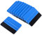 iSpchen 10PCS Spatola in vinile, raschietto quadrato blu con bordo in feltro Strumento per avvolgere il vinile Decalcomanie per auto Involucro in vinile Strumenti per tinta Tergipavimento