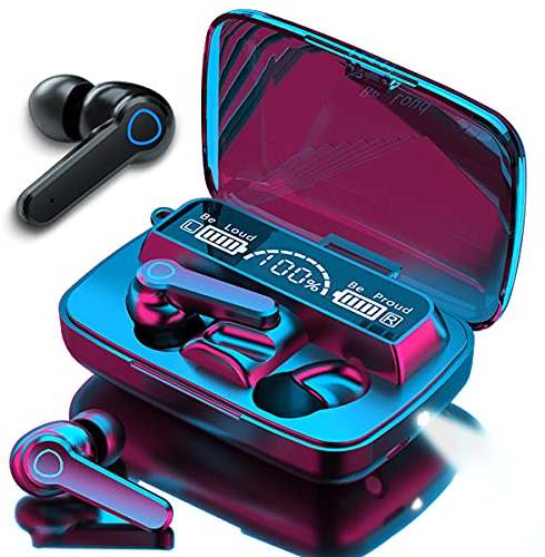 Kopfhörer Bluetooth kompatibel mit Apple iPhone 17 16 16e 15 14 13 Pro/Pro Max/Plus/Air In-Ear Ohrhörer Wireless Headset Kabellos Touch Control LED Anzeige