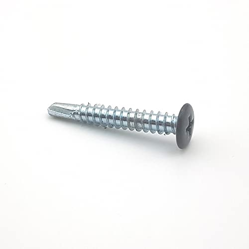 Bohrschrauben 4,8 x 38 mm RAL 7016 grau anthrazit Kopf Typ Niet mm pro 100