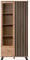 möbelando Standvitrine Medan 52A in Artisan Oak/Anthrazit. Abmessungen (BxHxT) 92x198x40 cm