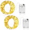 Ollny Fairy Lights Battery Operated - 2 Packs 10m 100 LEDs Christmas String Light for Bedroom, Waterproof Micro Cooper Wire Light for Indoor/Outdoor/Outside/Bottle/Tree Decorations(Warm White)