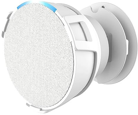 Aokicase Compatible with Amazon Echo Pop Holder, Echo Pop Stand, Echo Pop Stand Holder, No Screws Needed, Speaker Accessories (Echo Pop, White, 1 Piece) JY05