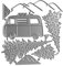 Prägeschablonen mit weihnachtlichem Thema, Auto und Baum, Stanzformen für Weihnachtskarten, DIY, Scrapbooking, Fotoalbum, Baumstanzformen