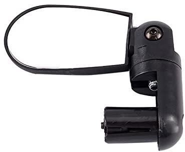 Haofy Fahrradspiegel, schwarz, drehbar, flexibel, für Lenker, Fahrradspiegel