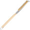 Winter Shore 53 cm Set di Spazzole per Pulizia - Spatola in Acciaio Inox, Setole in Ottone Antigraffio, Manico in Legno - Accessorio Pulizia Forno Incrostato Uso Alimentare Forni Portatili ed Esterni