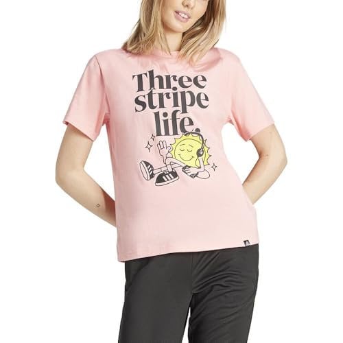 adidas Femme Positivity Graphic Tee, Semi Pink Spark, M
