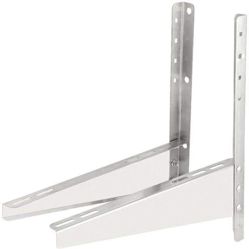 Uonlytech Soporte De Montaje De Aire Acondicionado 1 Par De Soportes De Montaje En Pared Exterior para Unidad De Condensador De Aire Acondicionado Mini Split Sin Conductos De Bomba