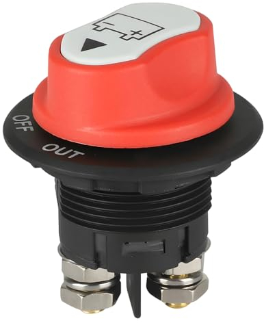 CGEAMDY Voiture Commutateurs Batterie, Véhicule Interrupteur Principal Batterie, Coupe Circuit Batterie, 50A 75A Interrupteurs pour Yacht, Bateau, Camion, Bus, Voiture, Moto, Durable(50A)
