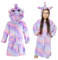 KAKU NANU Vestaglia Unicorno Accappatoio Bambina Vestaglia Ragazza Pile 10 11 Anni Unicorno Bambina Regalo